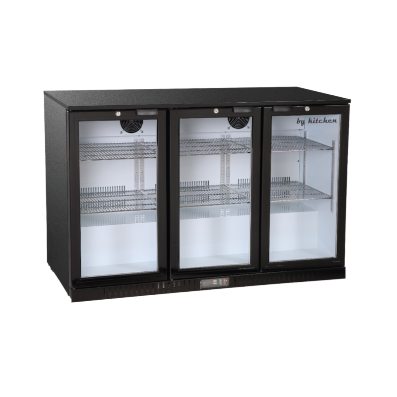 by kitchen üç kapılı tezgah altı şişe soğutucu